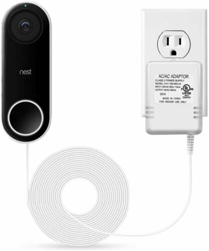 18V Power Adapter for Nest Doorbell, SimpliSafe, eufy and Arlo Video Doorbell