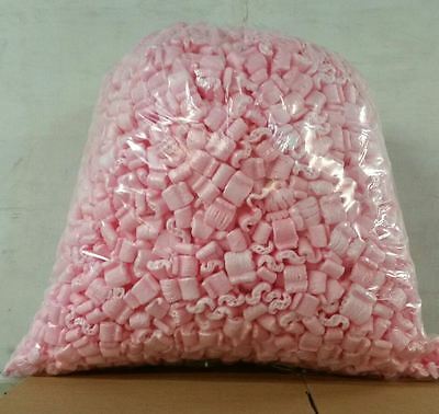 Packing Peanuts Loose Fill 60 Gallons = 8 cubic Ft Anti-Static - Pink