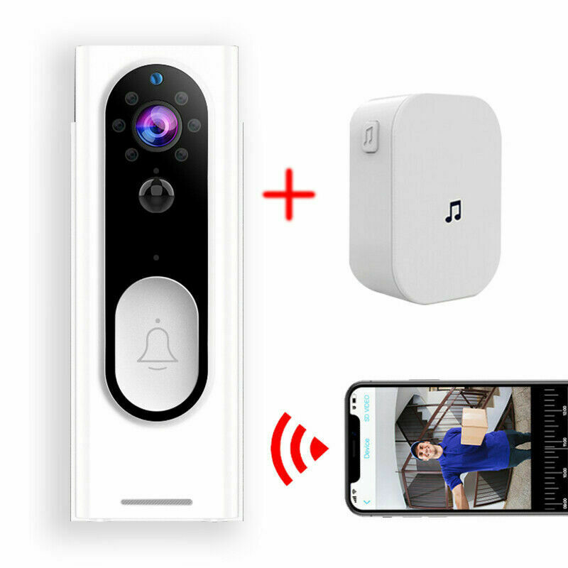 Wireless Doorbell WiFi Video Smart Talk Door Ring Security HD Camera Bell