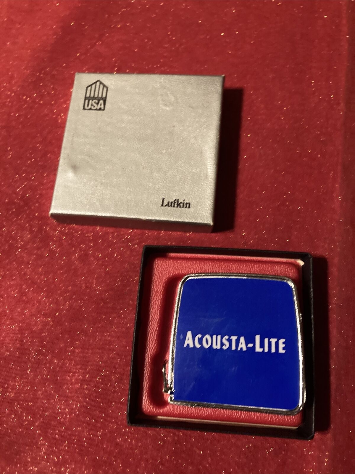 Lufkin Acousta-lite Chicago Metallic Corporation 1/8 Scale Measuring Tape Usa