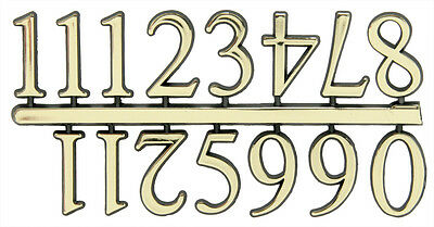 New Classic Gold Clock Numerals -numbers 1-12 - Stick On - Choose 5 Sizes!