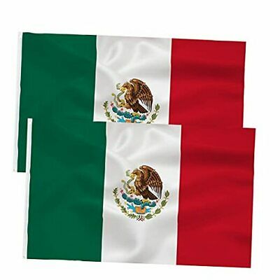 2packs Mexico Flag 3x5 Foot- Mexican National Flags Indoor/Outdoor Quality