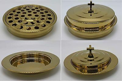 Brasstone--stainless Steel Communion Tray Set And Bread Tray Set  (brand New)