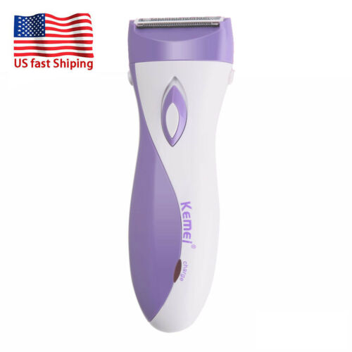 Women Electric Cordless Wet&dry Lady Shaver Trimmer Bikini Legs Hair Remover Usa