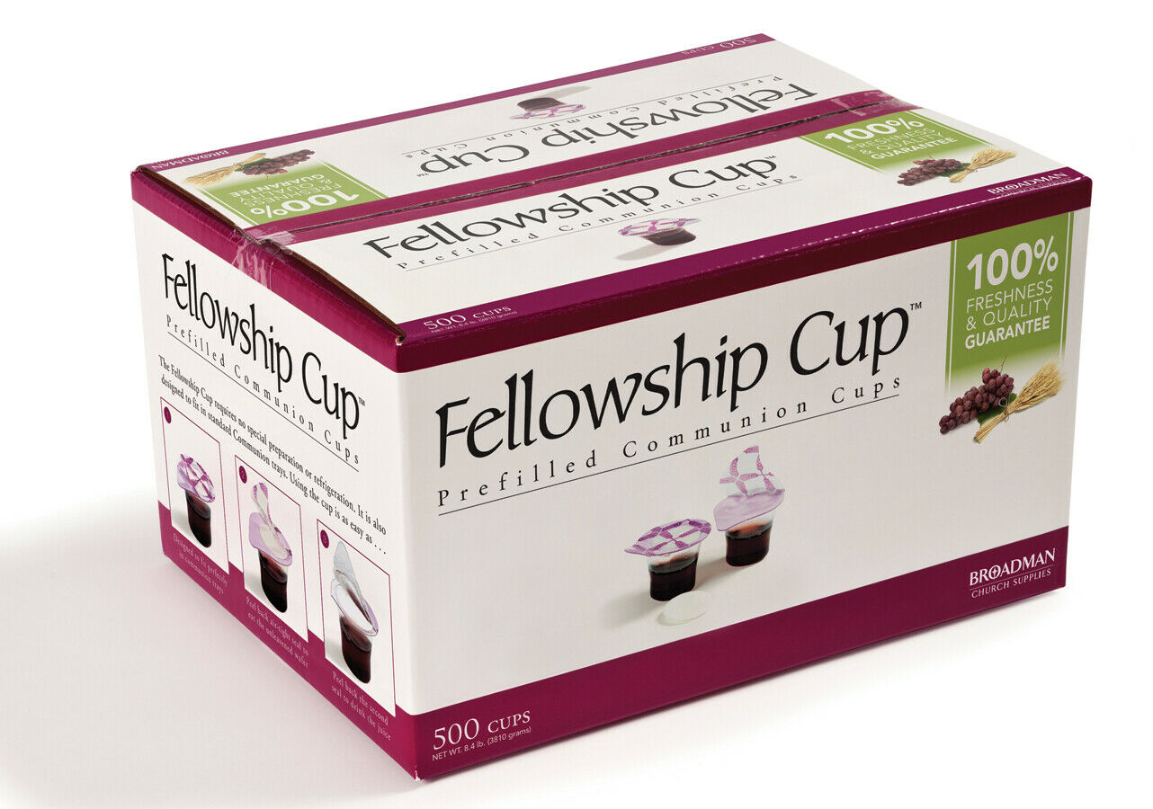 Broadman Church Supplies Prefilled Communion Fellowship Cup, 500 Juice & Wafer