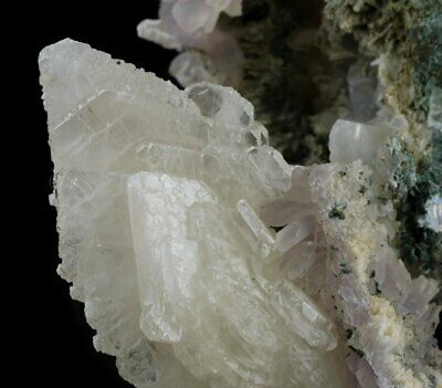 Calcite On Amethyst, Raw Crystal - Housewarming Gift, Home Decor, Stones, 14123