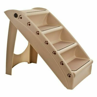 Foldable Pet Stairs Dog Cat Up To 100 Pounds 4 Steps 19 Inch High 15 Inch Wide