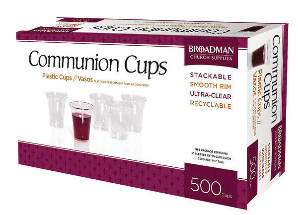B&H Plastic Communion Cups, 500 Broadman Church Supplies