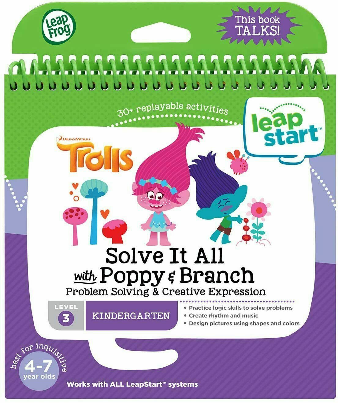 LeapFrog LeapStart Trolls Level 3, Solve It All With Poppy and Branch