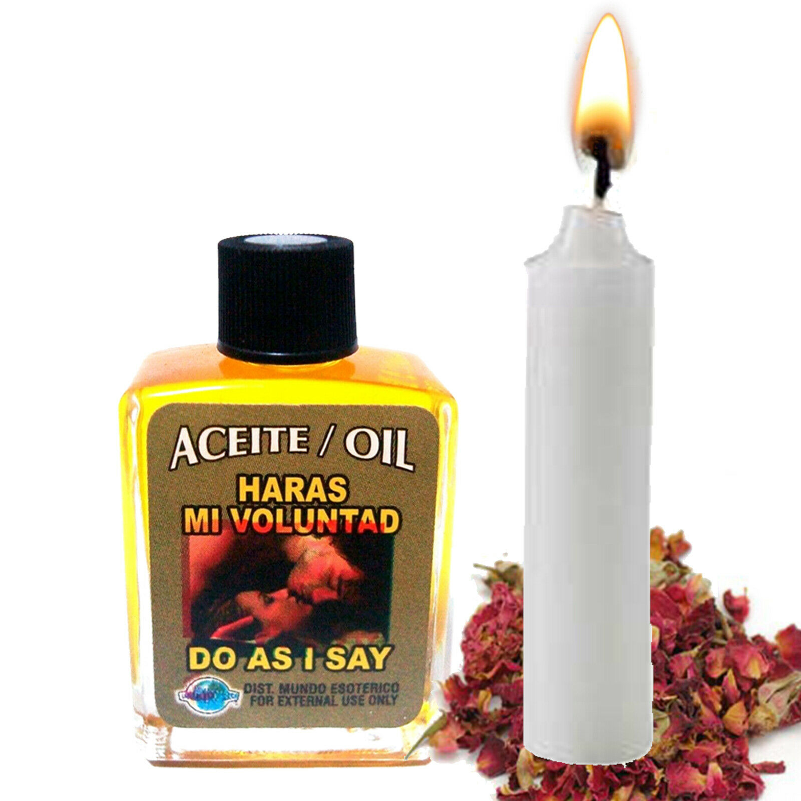 Spiritual Anointing Oil: DO AS I SAY-HARAS MI VOLUNTAD 1/2 oz Spell Wicca Aceite