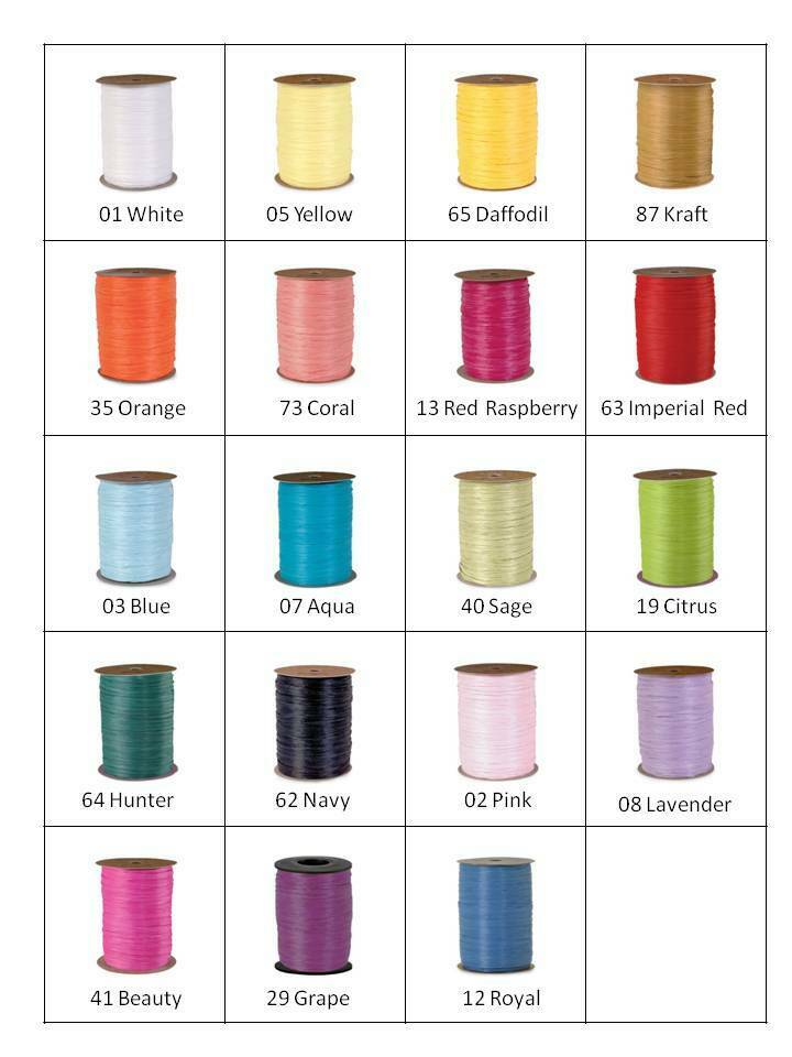 Berwick Matte Wraphia Ribbon 1/4" X 100 Yards New - 19  Colors  74900-